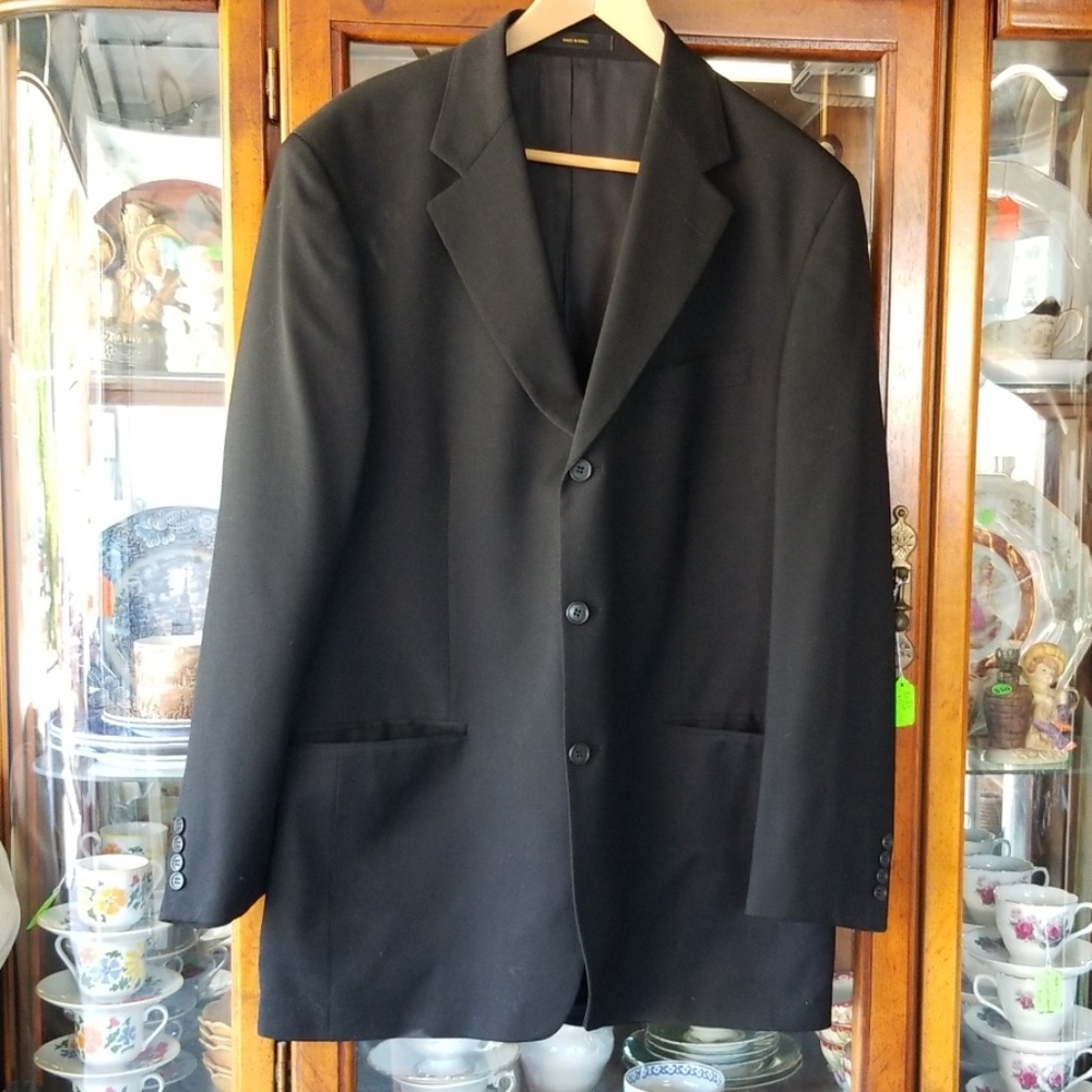 Lord West Men's Suit Jacket Black Size 42 Long